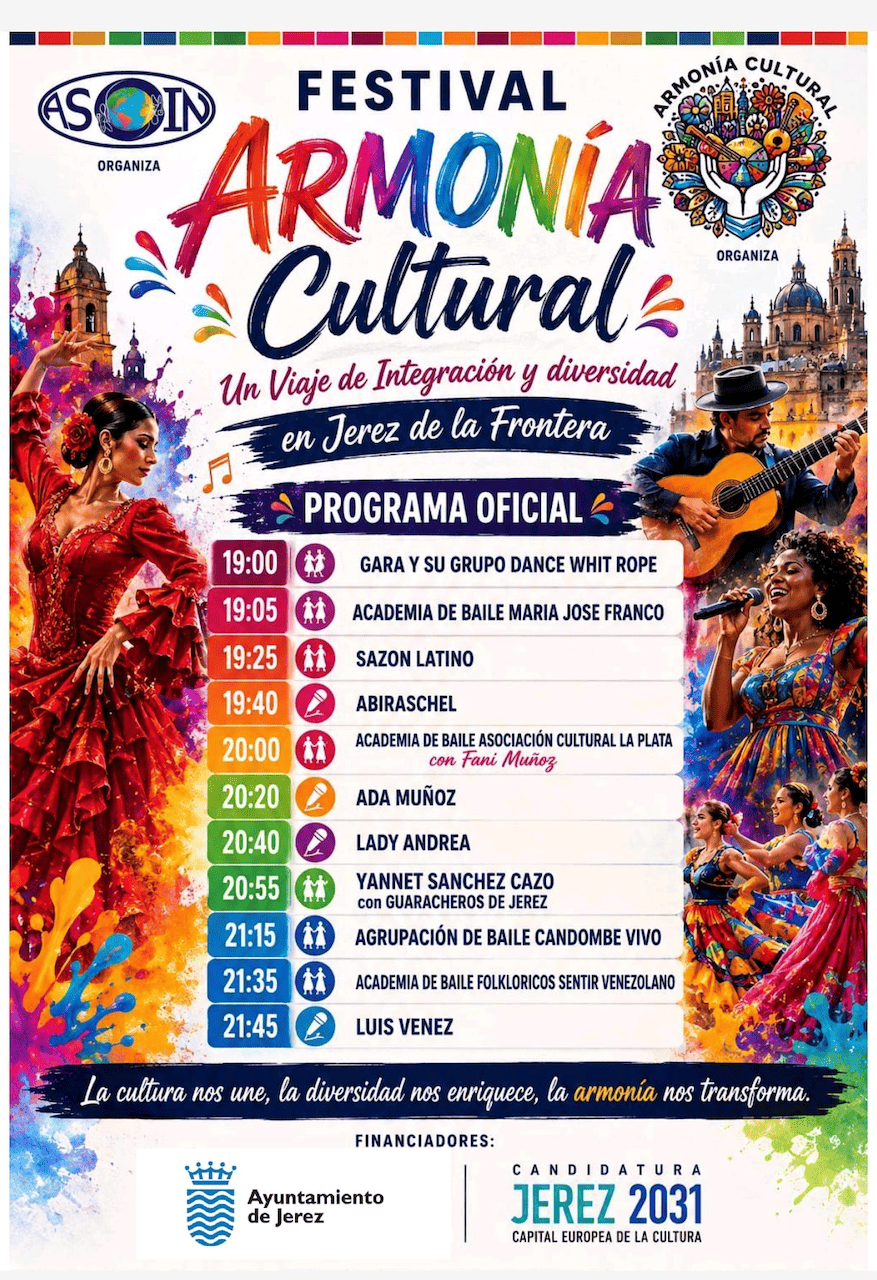 Jerez acoge la segunda edición del proyecto de ASOIN 'Armonía Cultural: Un Viaje de Integración y Diversidad'
