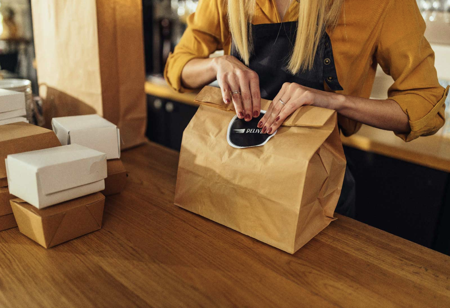 Bolsas de papel para alimentos económicas para panaderías, bocadillerías y hostelería