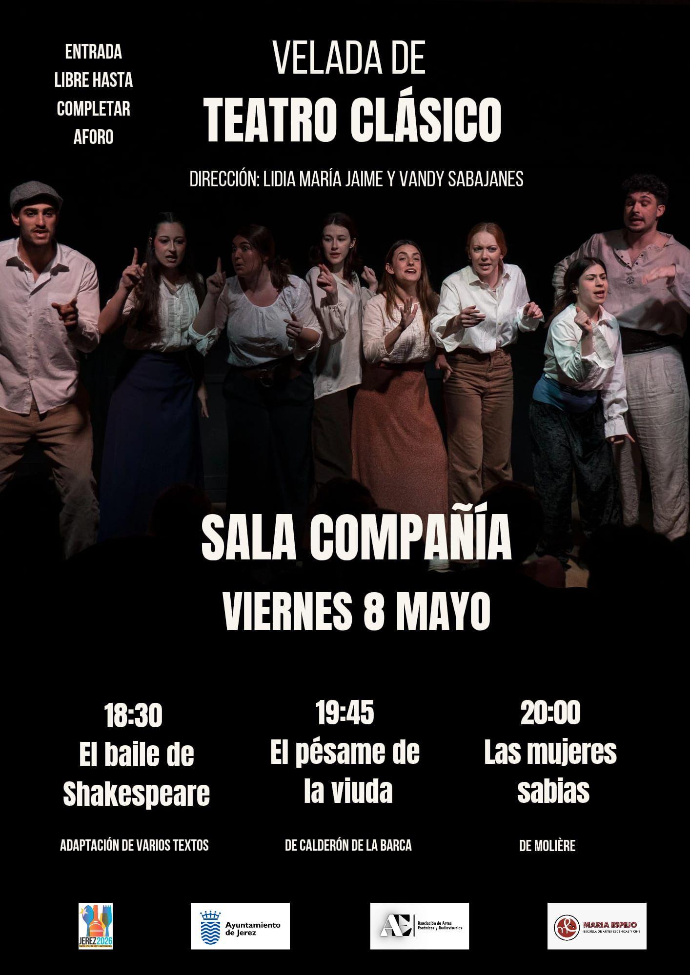 La Sala Compañía de Jerez acoge este viernes una velada dedicada íntegramente al teatro clásico 