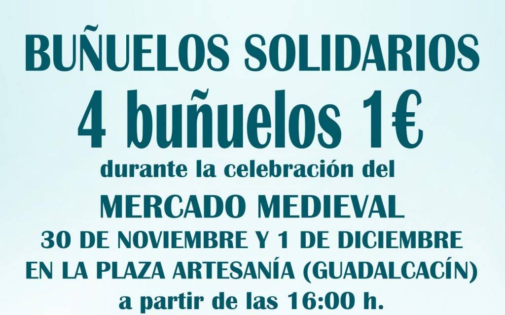 Buñuelos solidarios en Guadalcacín