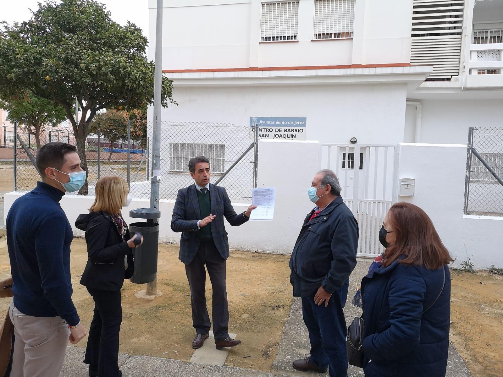 El PP de Jerez llevará al Pleno las más de 600 firmas de los vecinos de San Joaquín pidiendo mejoras para el barrio
