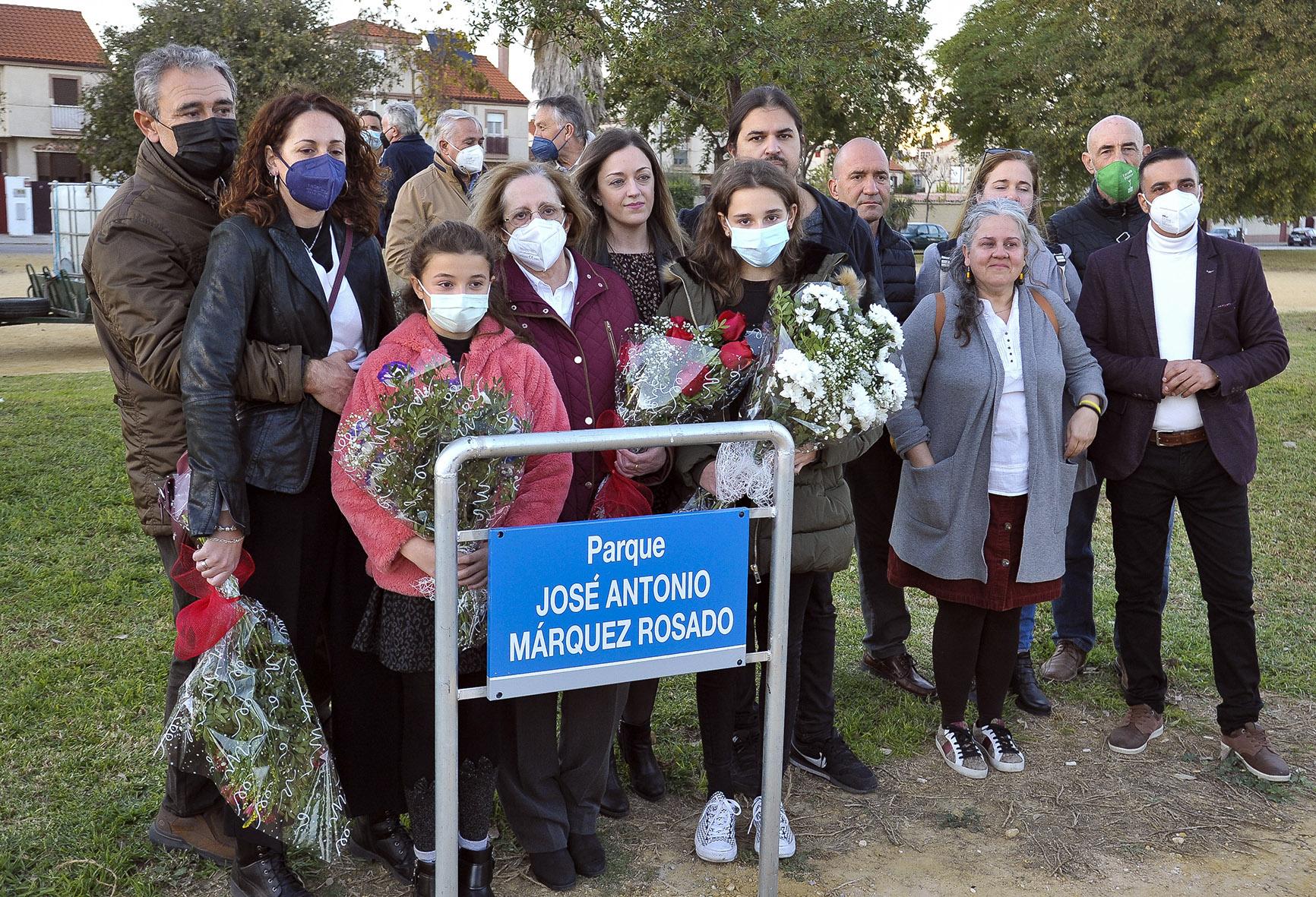 Inaugurado en Jerez el Parque José Antonio Márquez Rosado en memoria del técnico municipal de Medio Ambiente