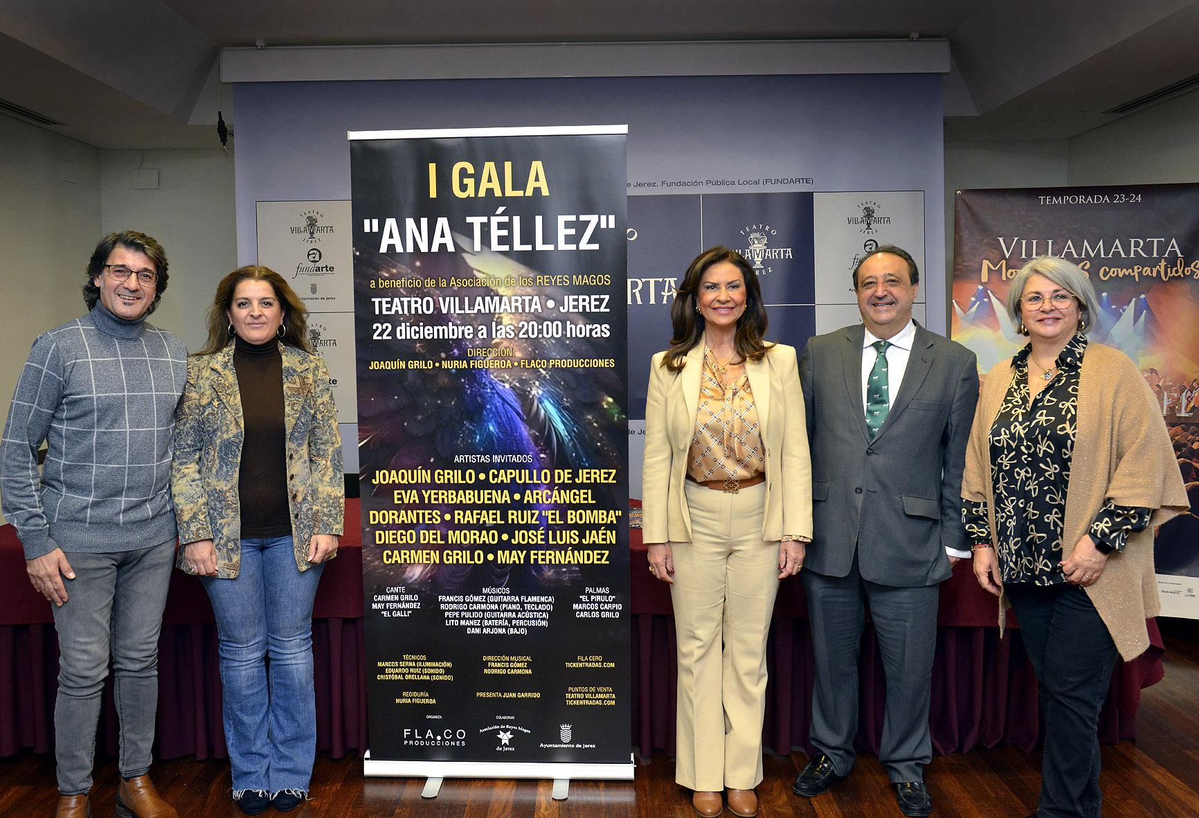 El viernes 22, Gala ‘Ana Téllez’, a beneficio de los Reyes Magos en el Teatro Villamarta