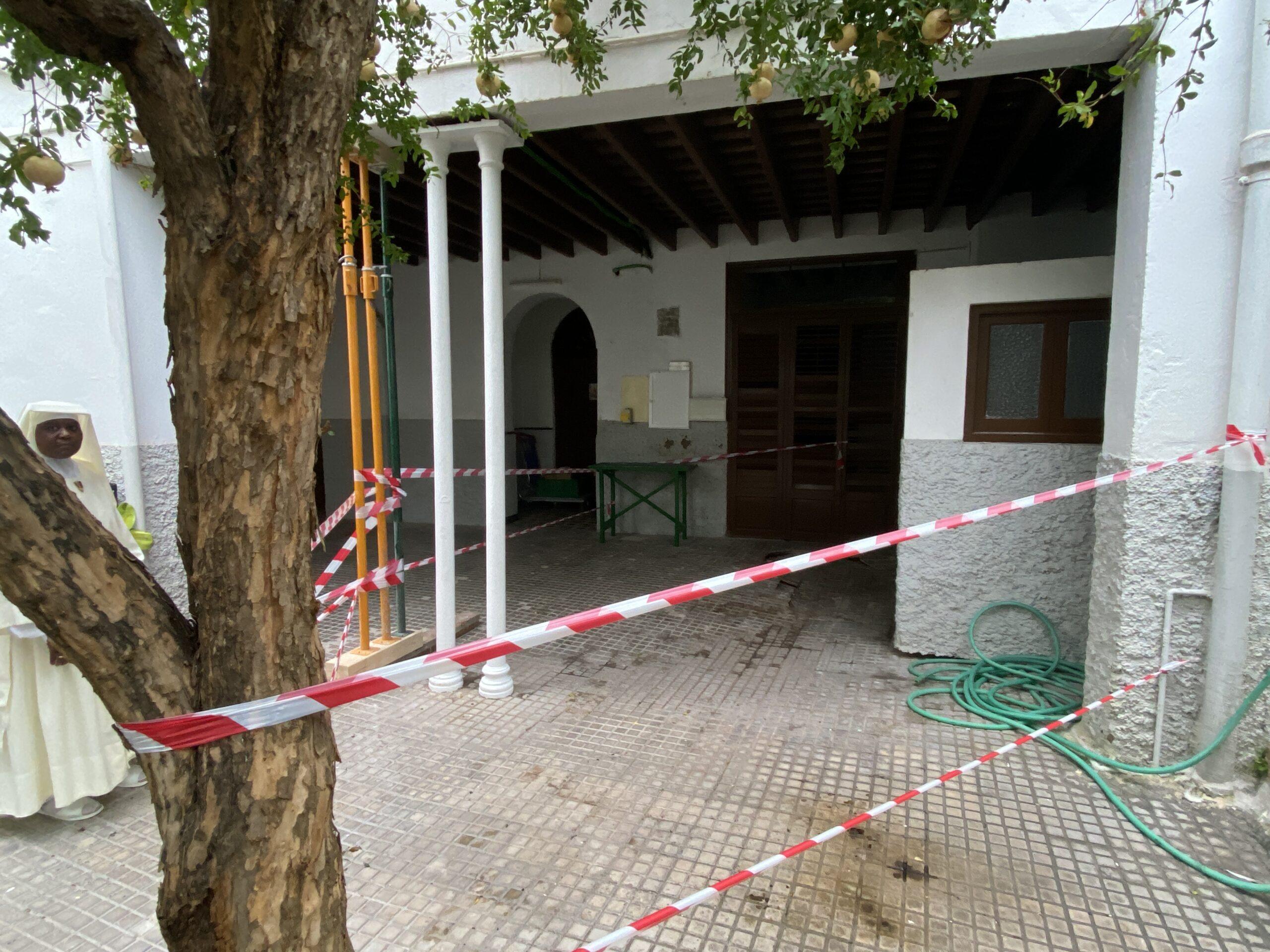 Importantes daños en el Convento de Santa María Reparadora, de Jerez