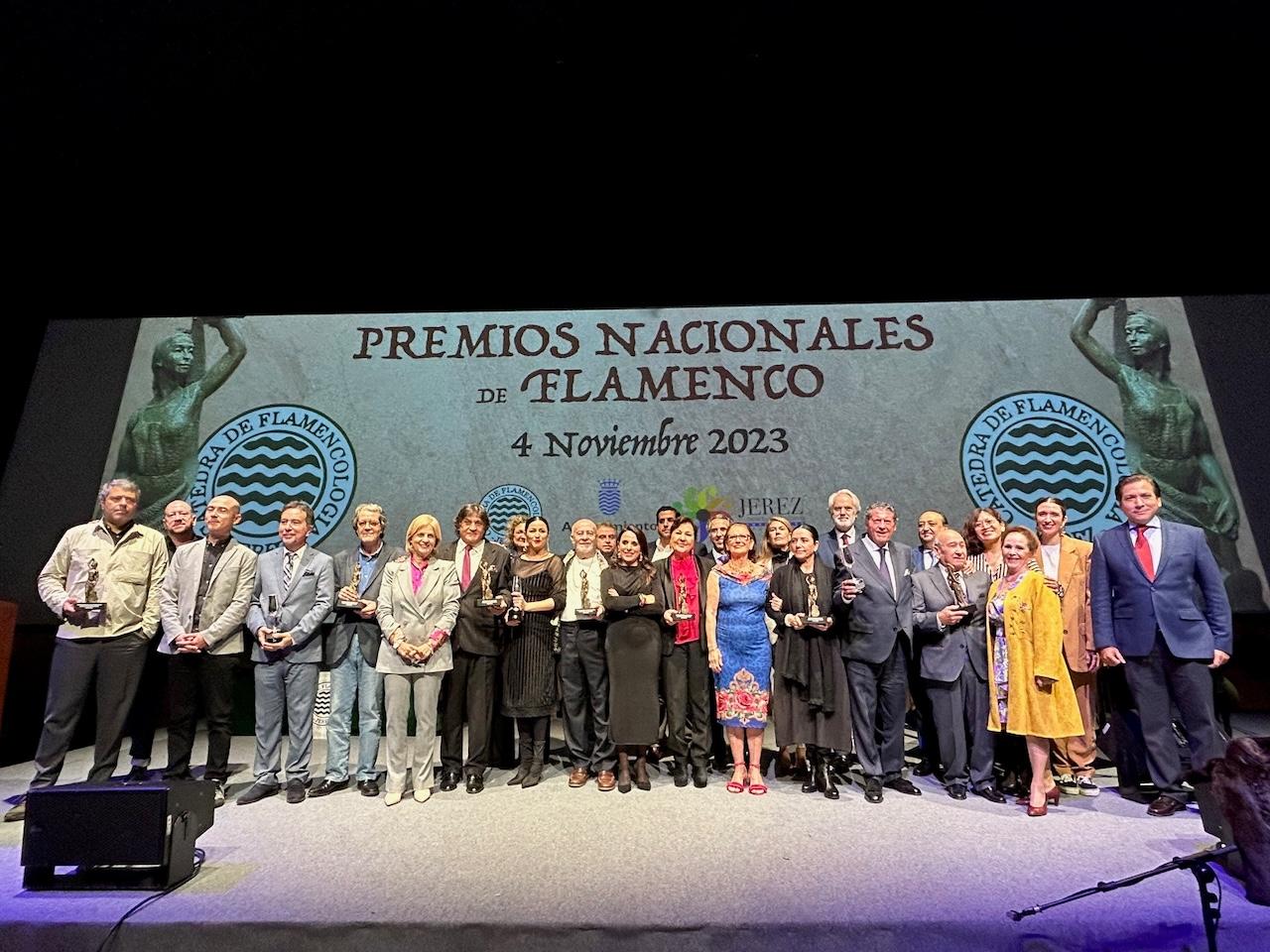 Entregados en Jerez los Premios Nacionales de Flamenco 2023