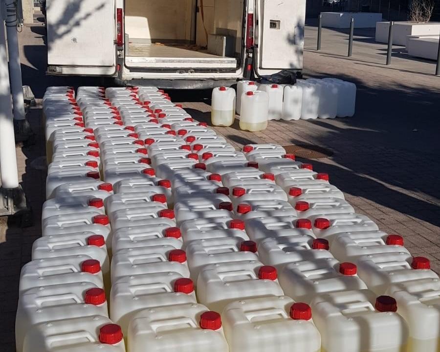 Incautados en Jerez 2.775 litros de gasolina