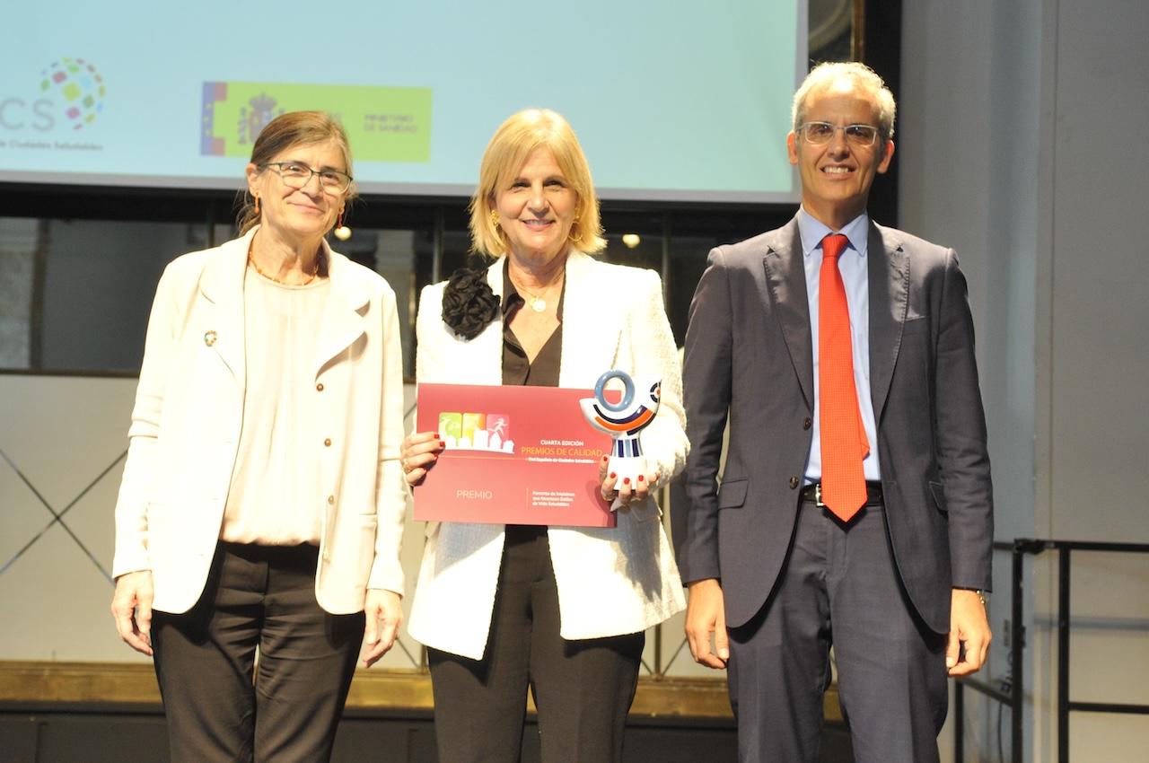 La alcaldesa recoge el galardón otorgado por la Red de Ciudades Saludables a Jerez