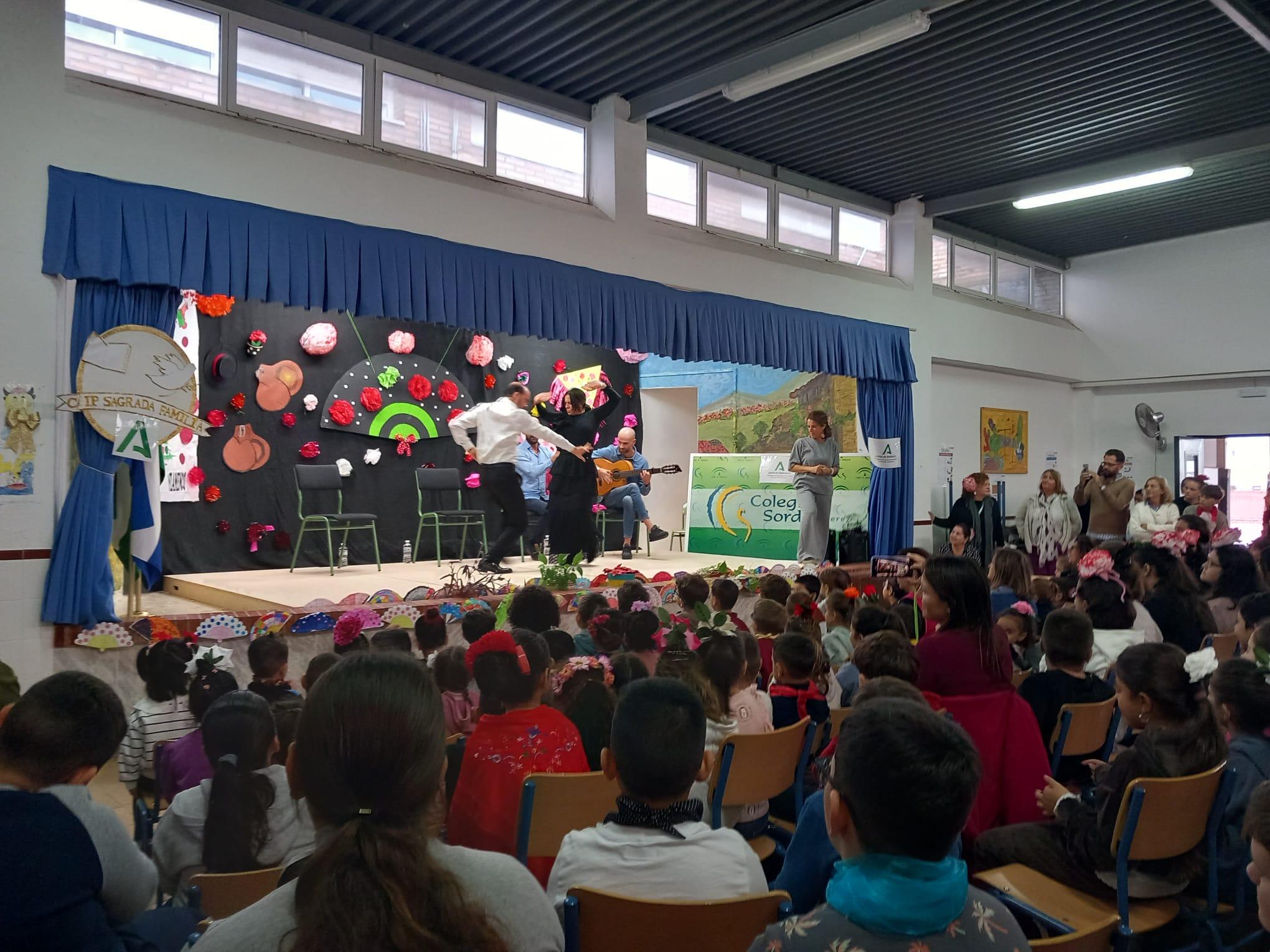 El CEEE de Sordos de Jerez y el CEIP Sagrada Familia celebran el Día del Flamenco