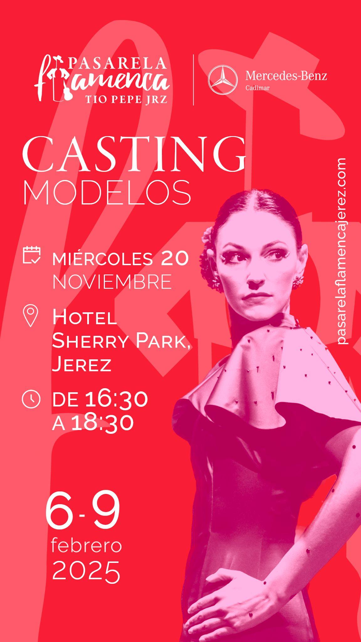 Este 20 de noviembre, casting de modelos para la Pasarela Flamenca Jerez Tío Pepe 2025