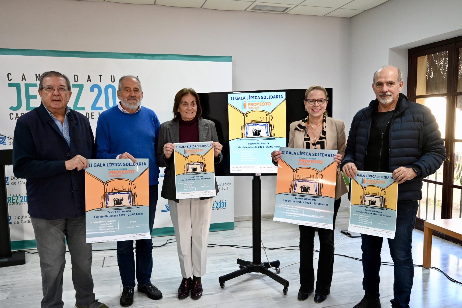 El Teatro Villamarta de Jerez acogerá el próximo 1 de diciembre la II Gala Solidaria Proyecto Hombre