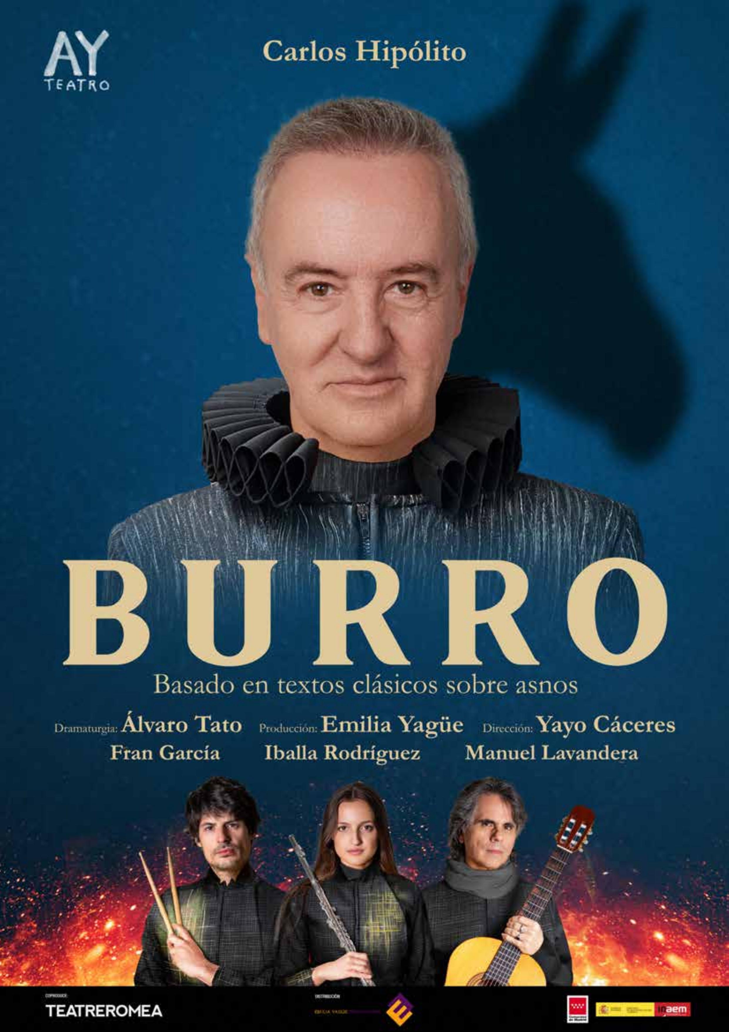 Carlos Hipólito se convierte en 'Burro' para contar la historia de la humanidad en el Teatro Villamarta de Jerez