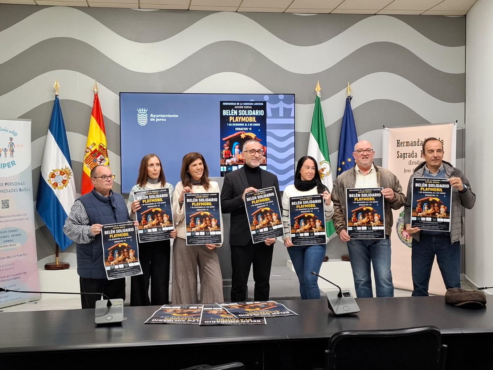 Belén solidario de Playmobil' en la Lanzada