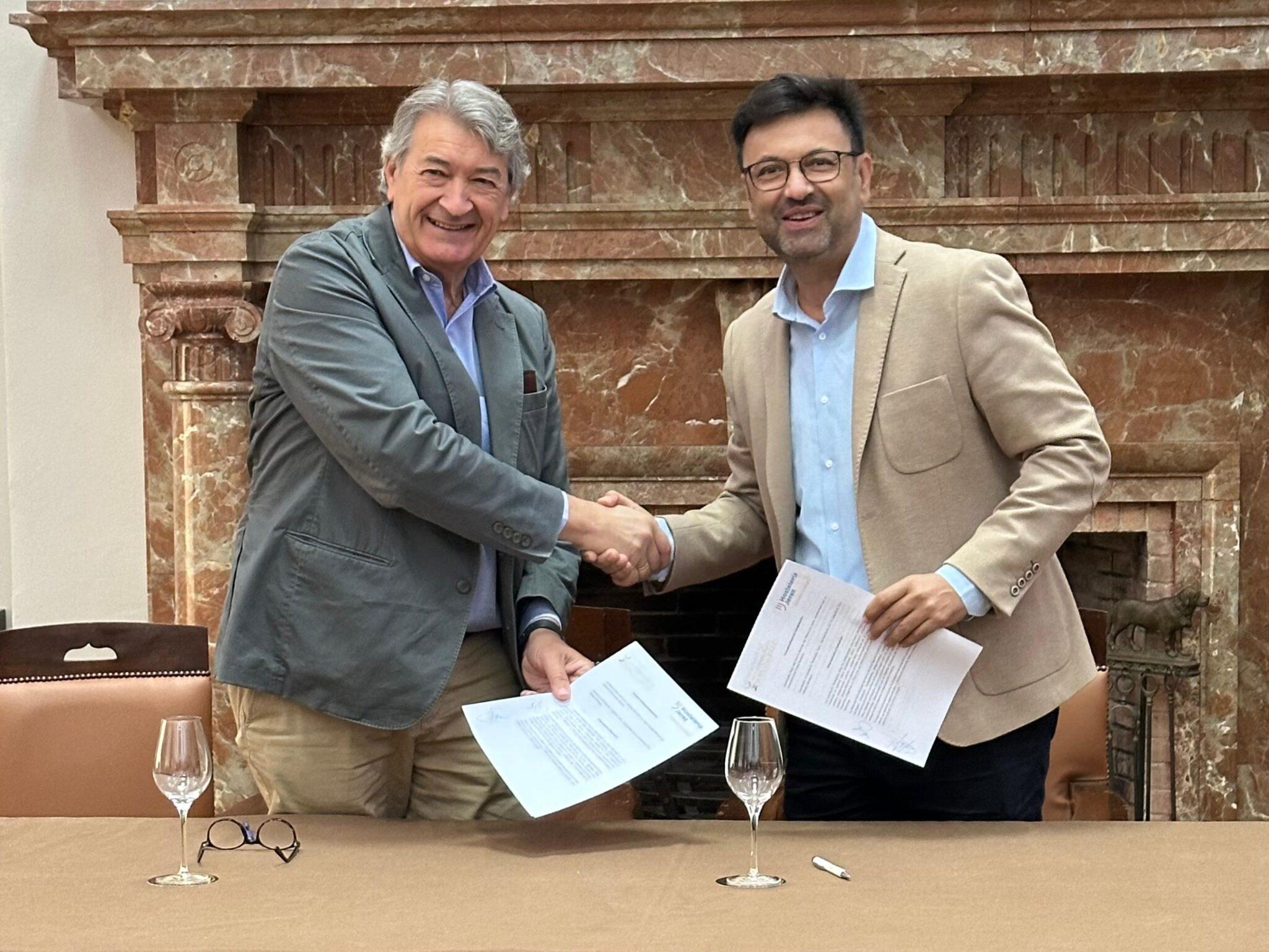 Hostelería Jerez y la Ruta del Vino firman un convenio de colaboración con vistas a la Capitalidad Española de la Gastronomía 2026