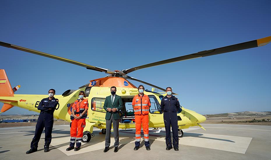 Jerez cuenta ya con un helicóptero medicalizado del 061 para todos los días del año
