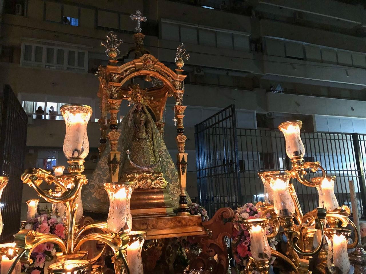 La Plazuela recuperó la normalidad, de la mano de la Virgen del Rosario