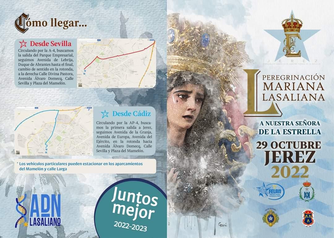 El sábado será la Peregrinación Mariana Lasaliana en Jerez