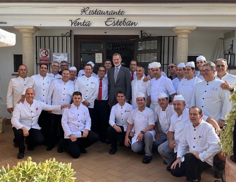 El Rey Felipe VI visita Restaurante Venta Esteban, en Jerez