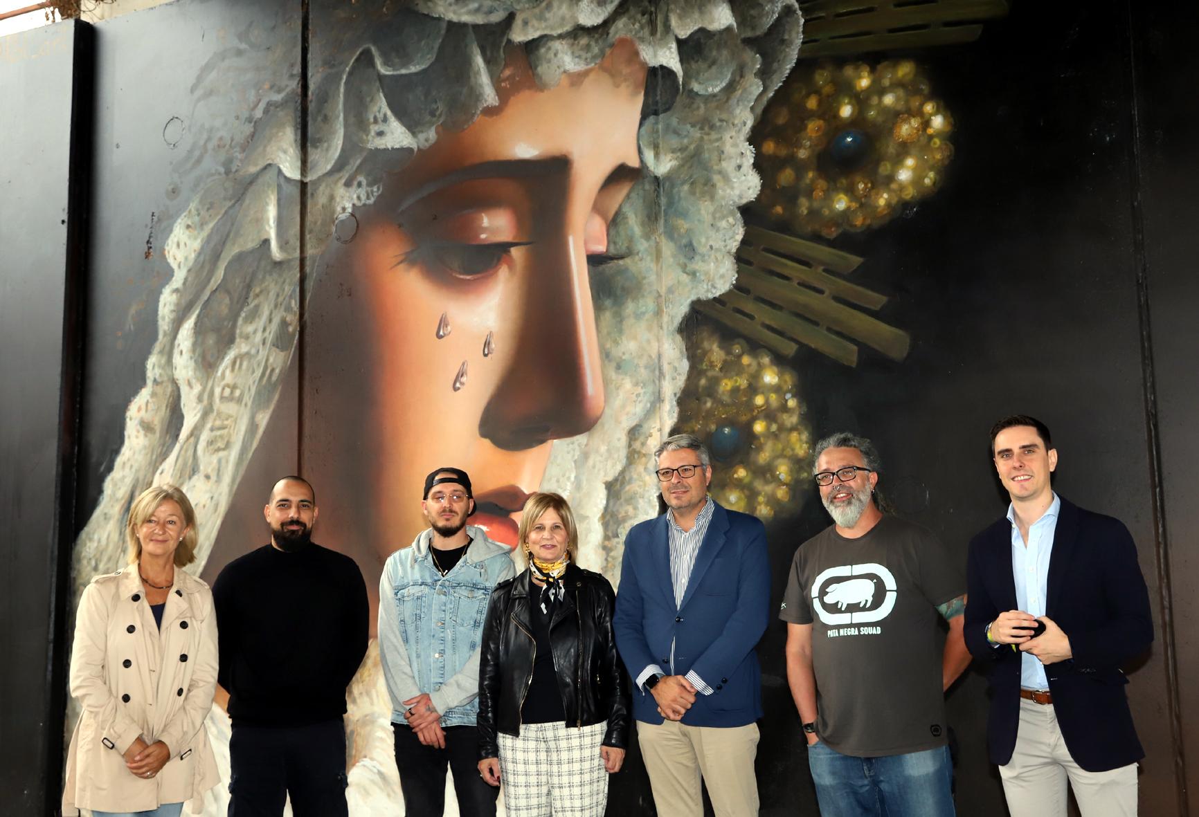 Un mural dedicado al barrio de Las Viñas