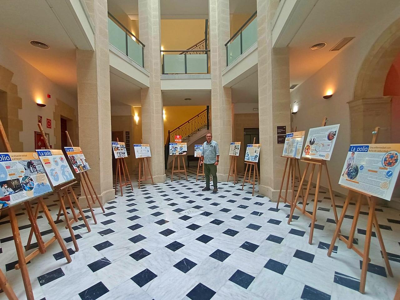 El Rotary Club Jerez Internacional organiza en el Palacio de Villapanés una exposición sobre la lucha contra la polio