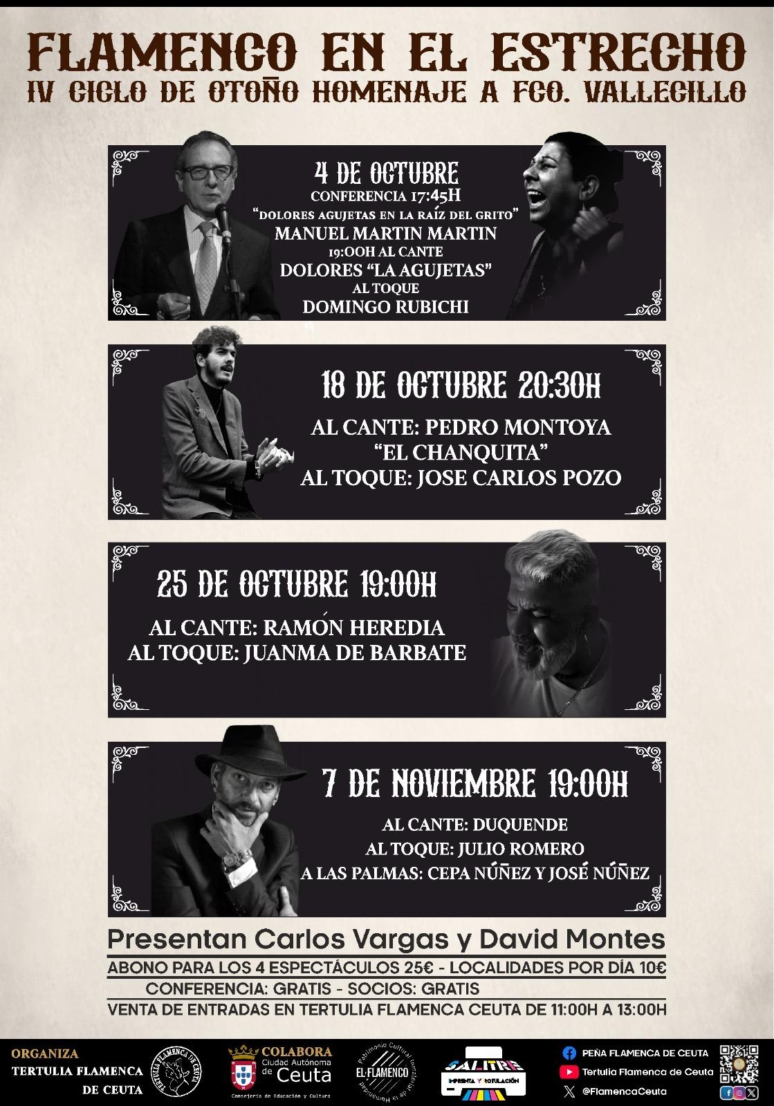 Dolores Agujetas y el toque de Rubichi abren en Ceuta el Ciclo Flamenco en el Estrecho