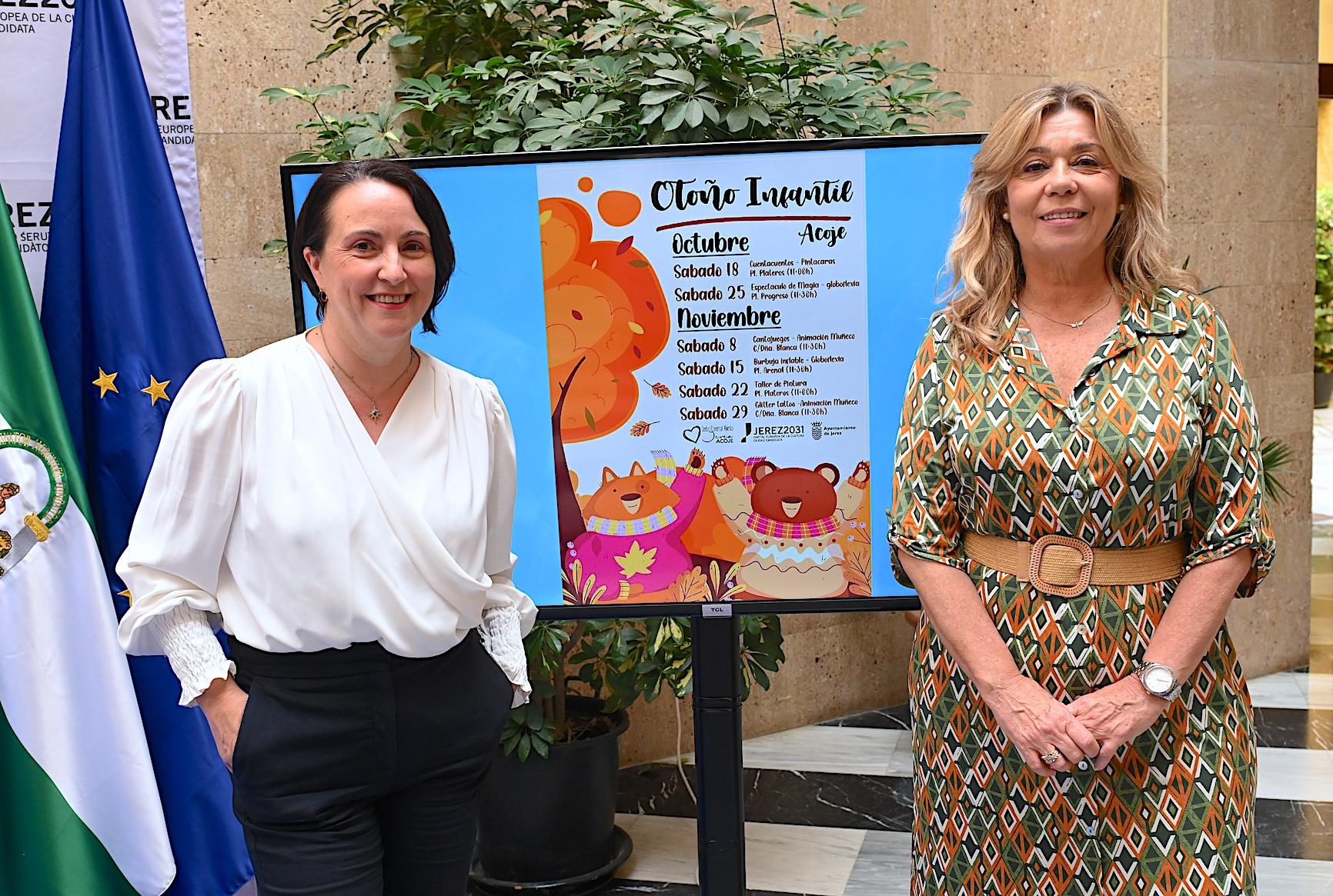 Otoño Infantil ofrece actividades lúdicas y de ocio para dinamizar el centro de Jerez las mañanas de los sábados de octubre y noviembre