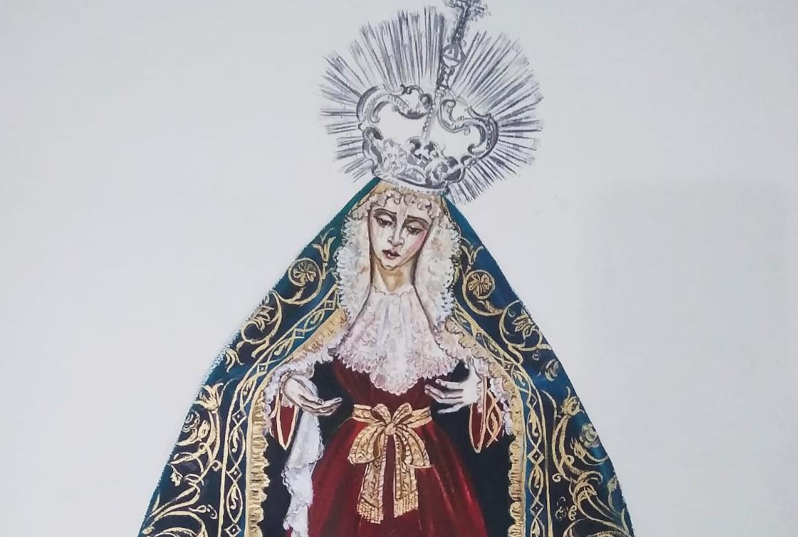 Nuevo terno de Fernando Calderón, para la Virgen del Consuelo