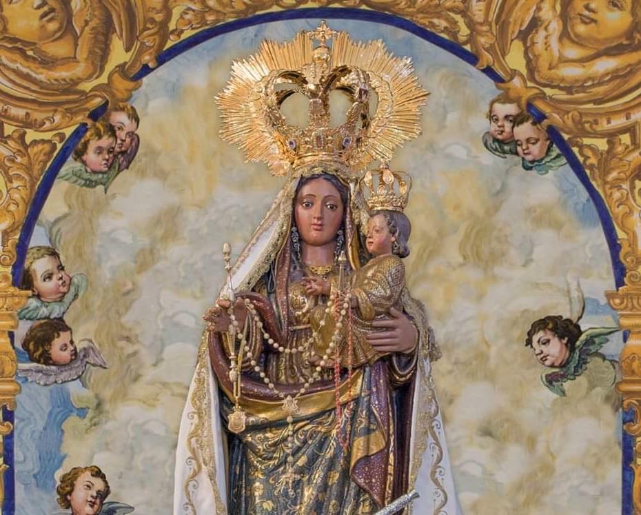 Nuevo mosaico en Villaluenga, de la Virgen del Rosario