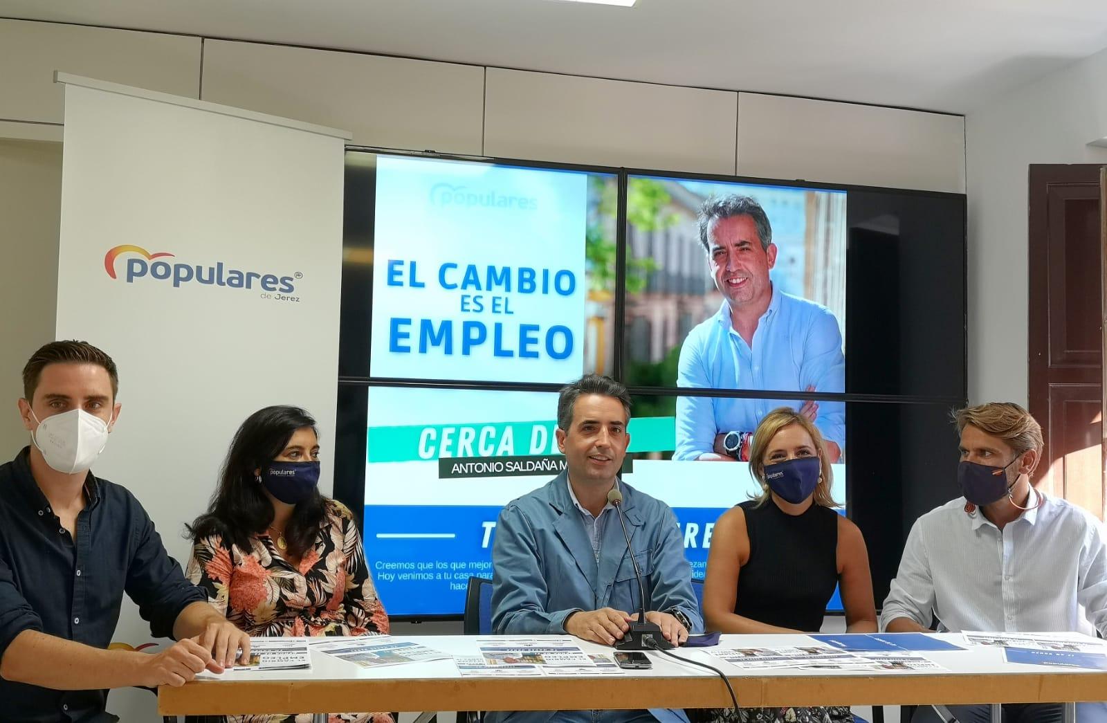 El PP de Jerez llevará casa por casa el proyecto "El cambio es el empleo"