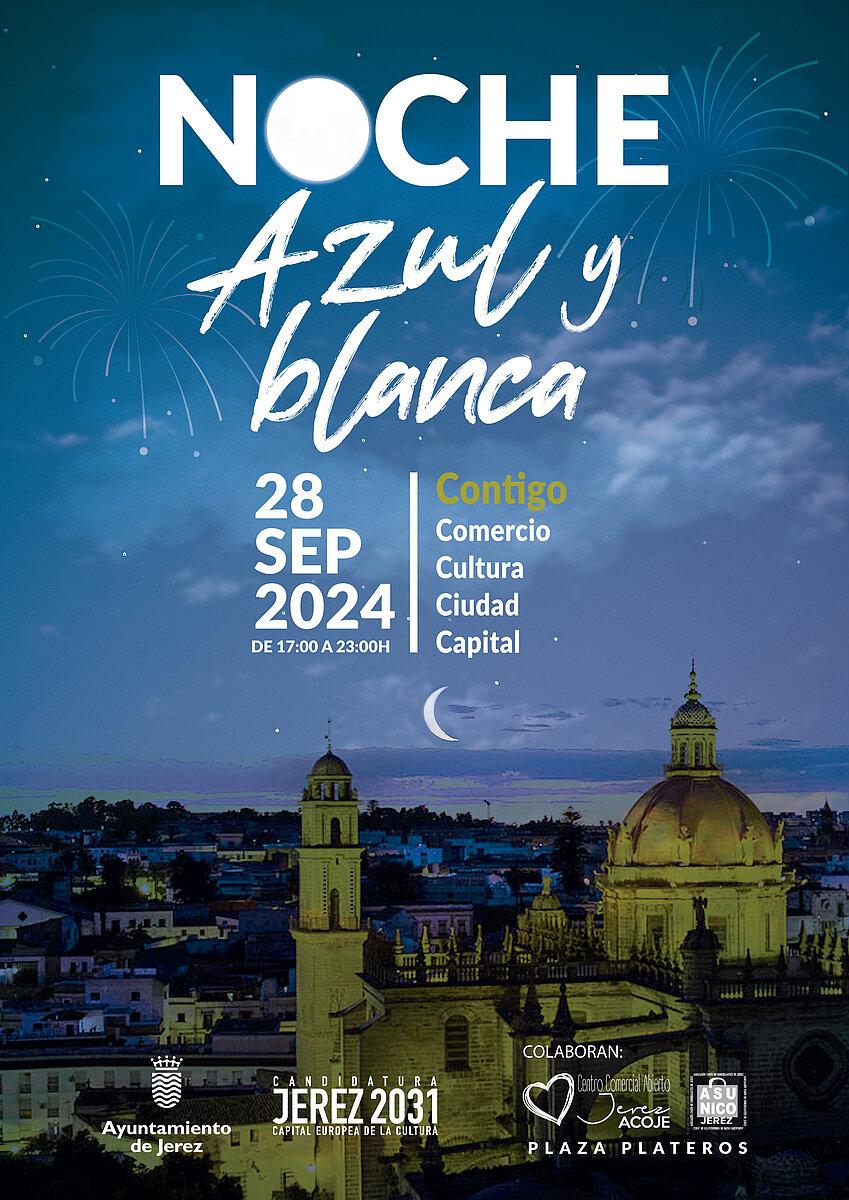 Este sábado 28 de septiembre, Noche Azul y Blanca en Jerez