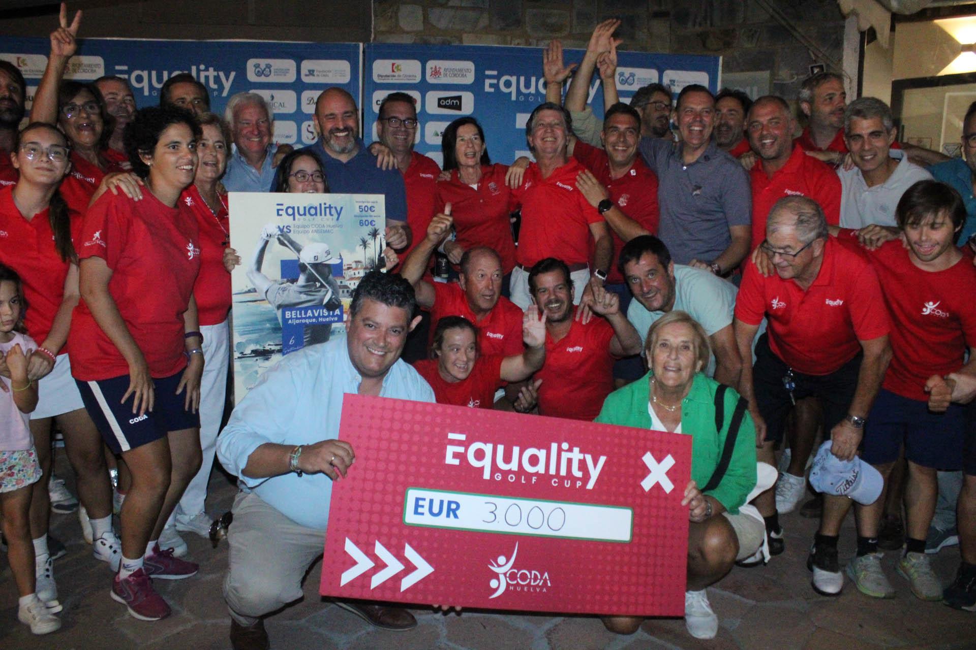 El equipo del CODA Huelva se alzó con el triunfo en el Equality Golf Cup Aljaraque Experience