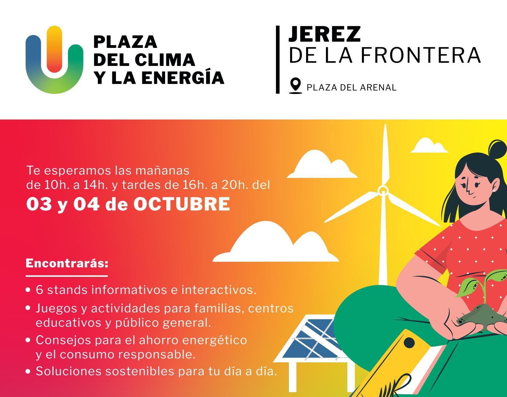 La 'Plaza del Clima y la Energía', organizada por Diputación, llega a Jerez los días 3 y 4 de octubre
