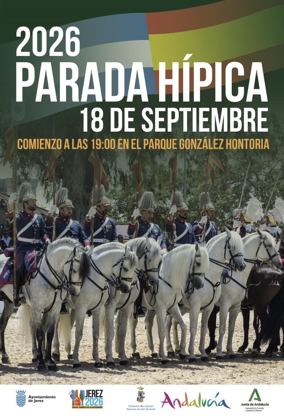 La Parada Hípica de Jerez por el Día Europeo del Caballo contará con más de 100 caballos y 20 enganches  