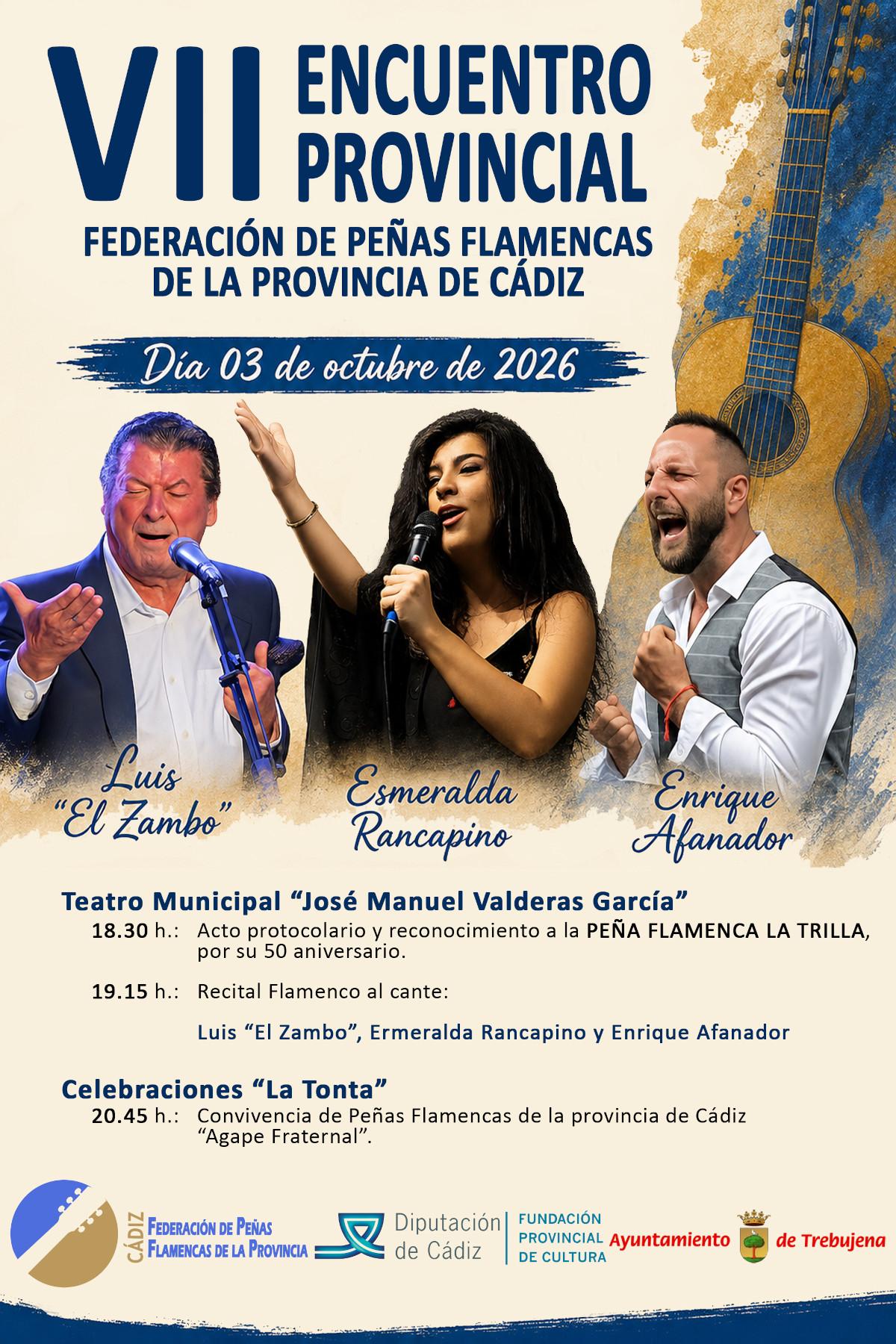 Ya se conocen los programas del Encuentro Provincial de Peñas, el Aula Juvenil y el Día Mundial del Flamenco