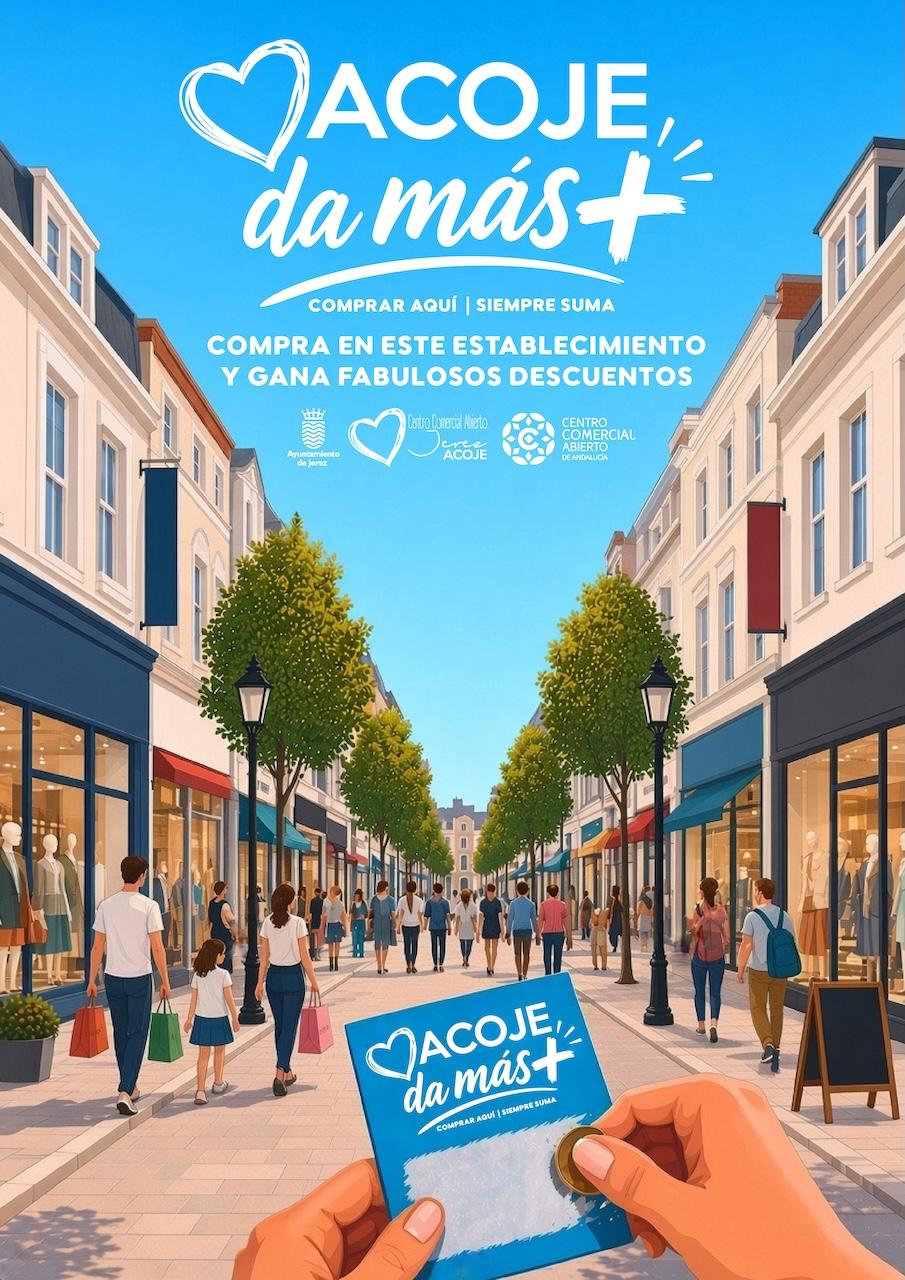 La nueva campaña 'Acoje da más+' premia las compras en comercios de proximidad de Jerez