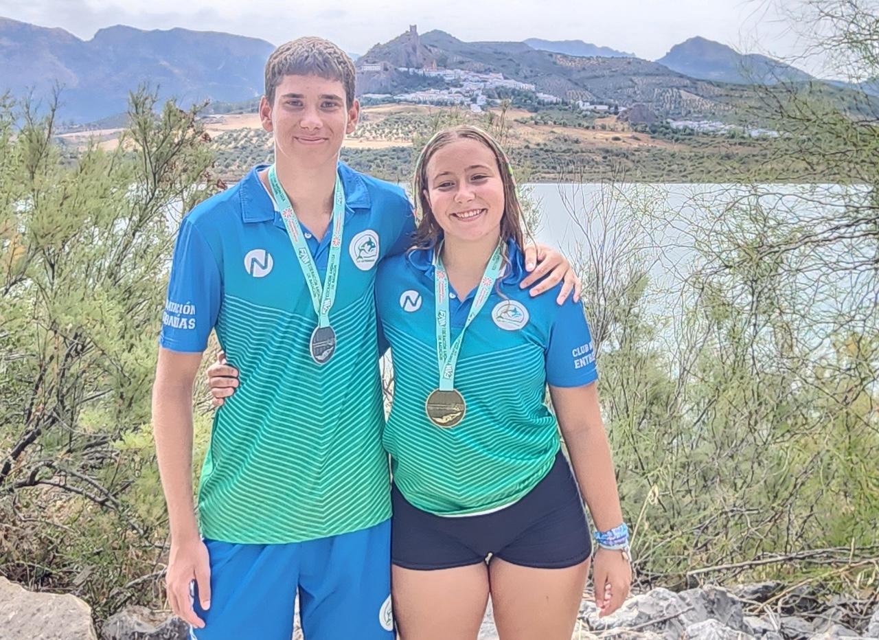 Àlex Reyes, del CN Entrebahías (Jerez-Los Barrios), ganadora en aguas abiertas de Andalucía y Castilla-La Mancha